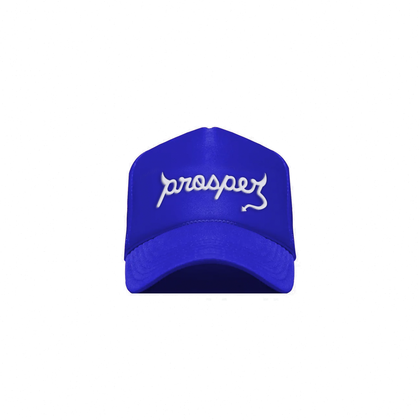 Blue Logo Trucker