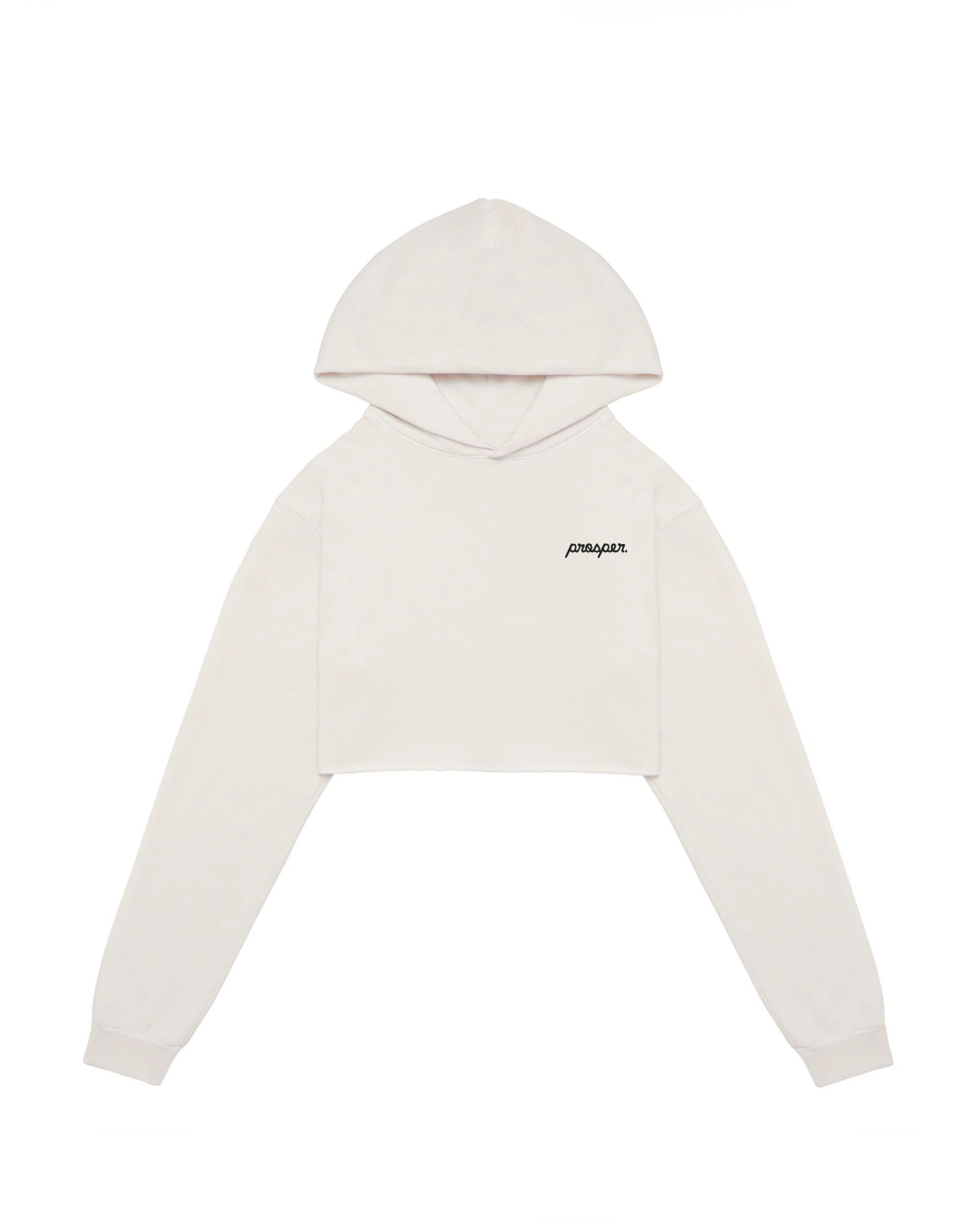 Cropped Logo Hoodie Off-White