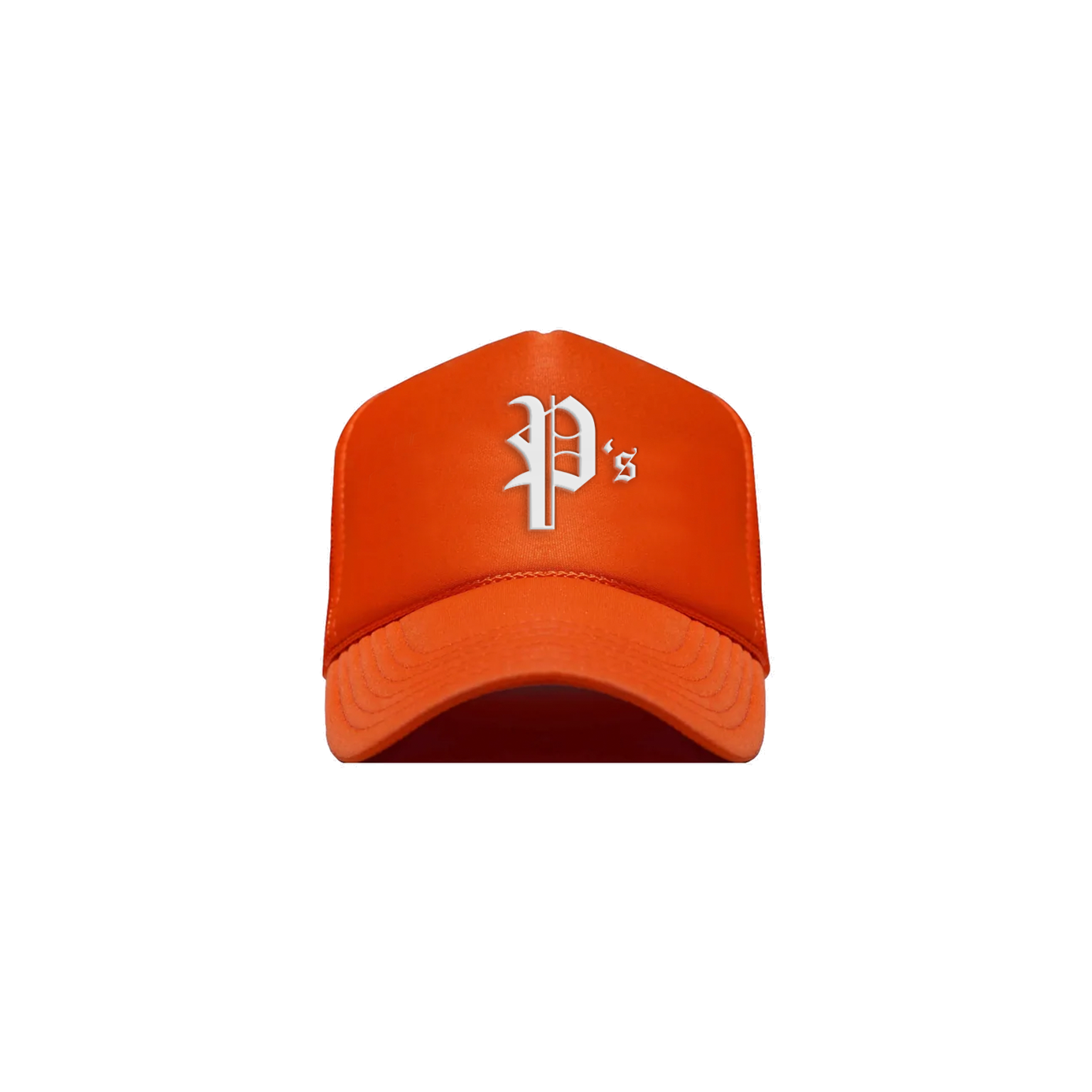 Orange Logo Trucker