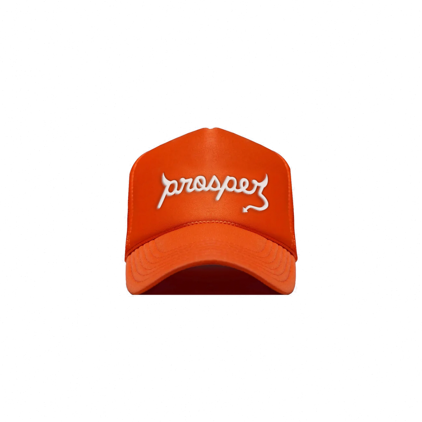 Orange Logo Trucker